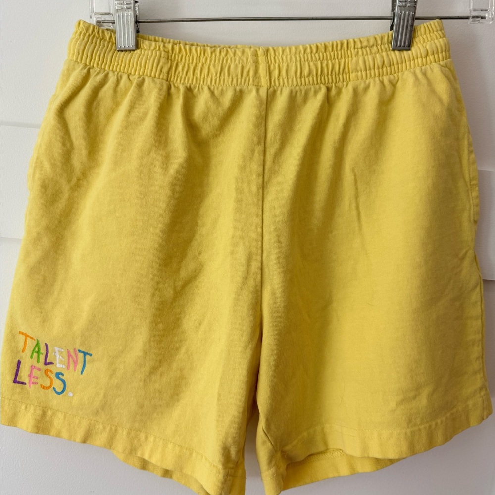 Talentless Women’s Yellow Cotton Shorts – Size Small